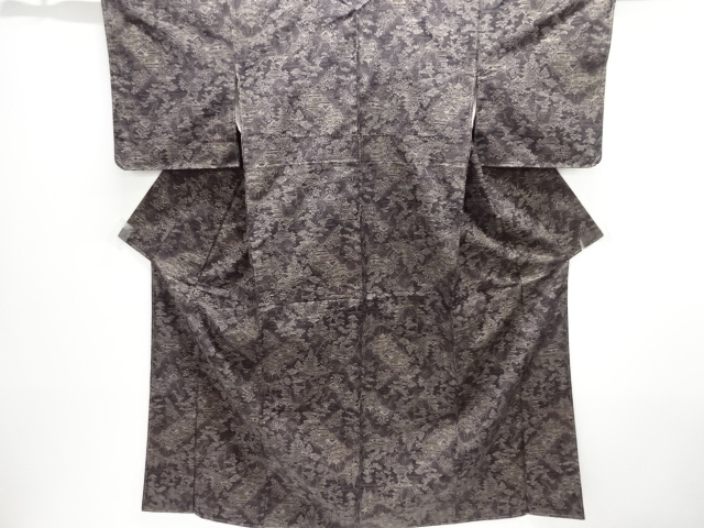 JAPANESE KIMONO / UNUSED TSUMUGI / WOVEN TEMPLE